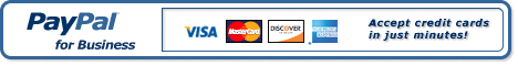 Sign up for PayPal and start accepting credit card 

payments instantly.
